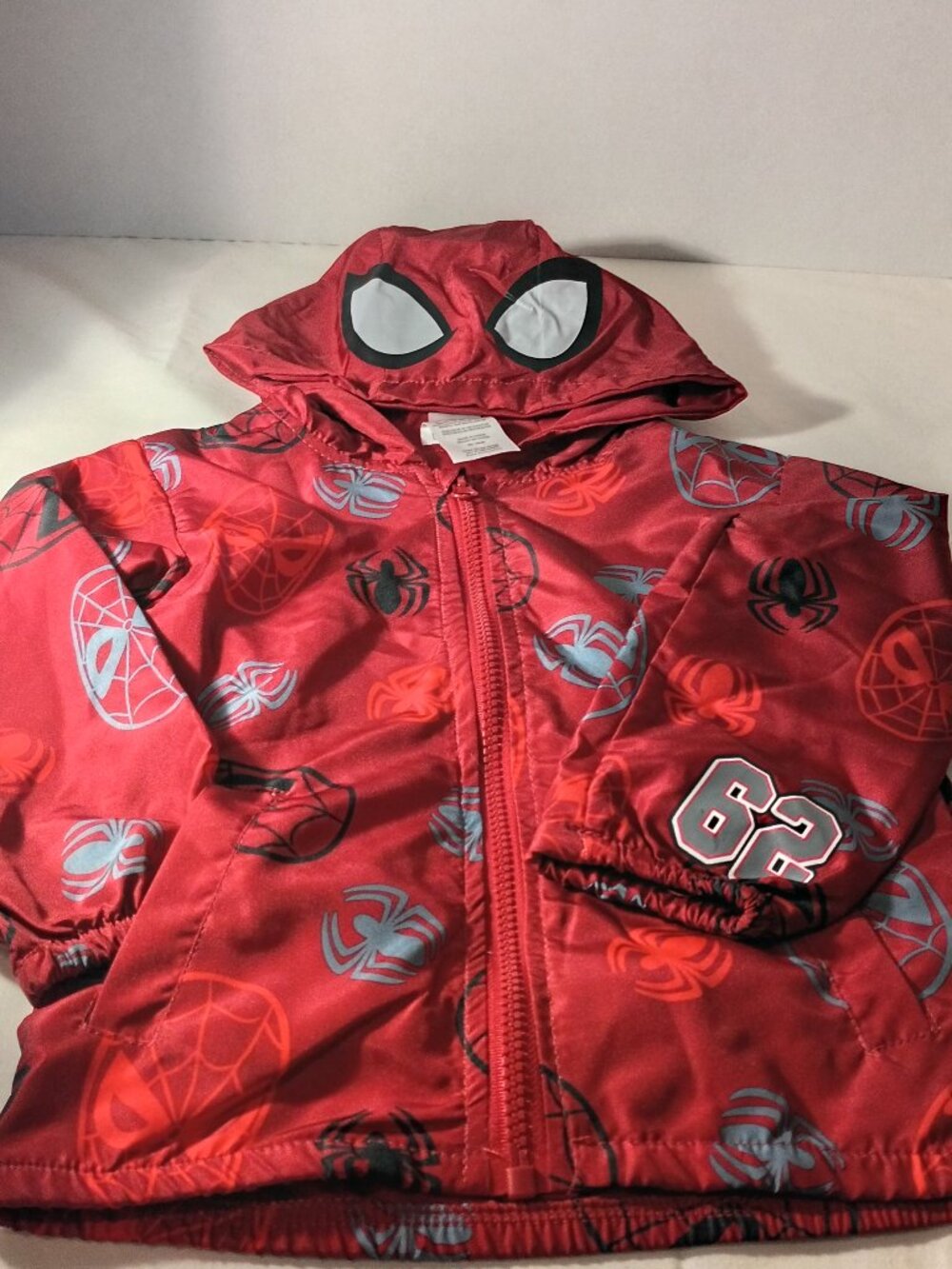 Marvel Spiderman Lightweight Jacket with Hood Size 3T New with tags